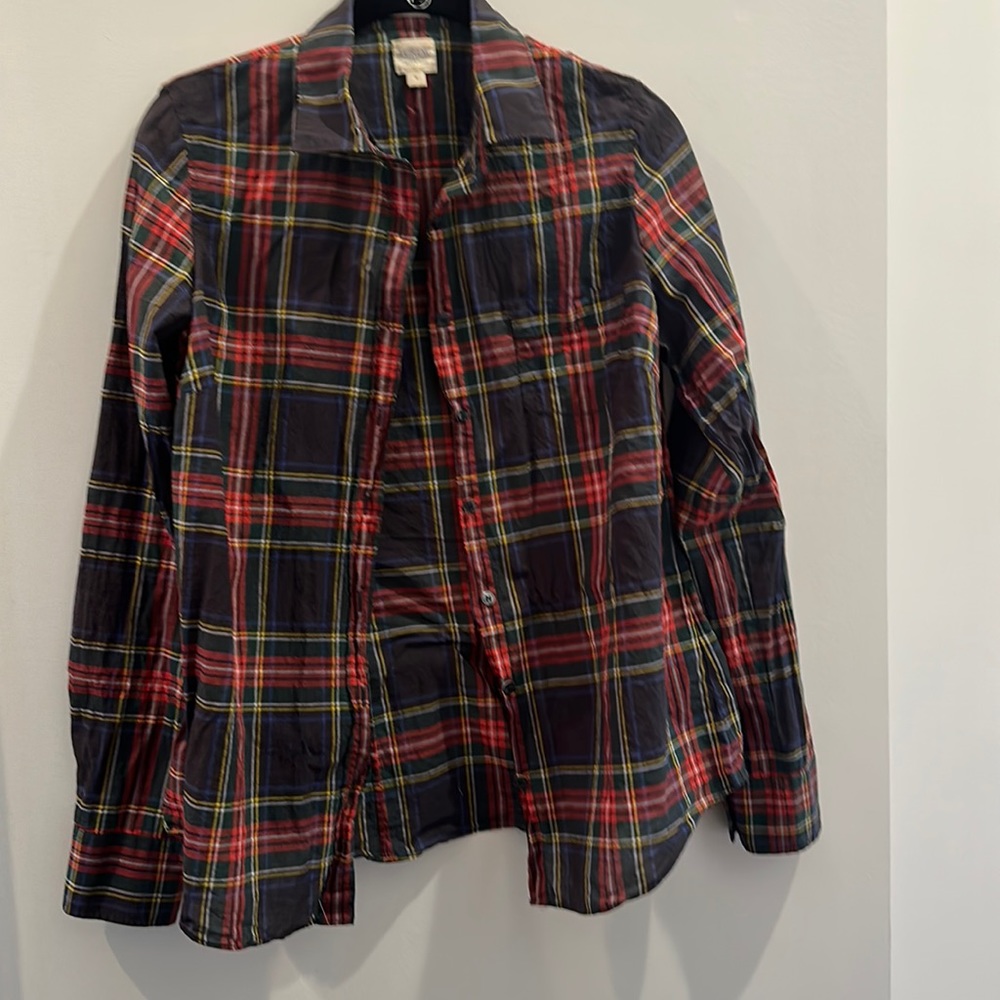 J Crew Plaid Classic Button Down in Perfect Fit